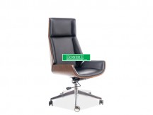 FOTEL OBROTOWY MARYLAND CZARNY EKOSKÓRA