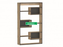 REGAŁ MATRIX DĄB WOTAN / ANTRACYT 170X100