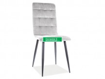 KRZESŁO OTTO VELVET CZARNY STELAŻ / J. SZARY 03