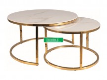 ŁAWA PORTAFINO A BIAŁY FI80 FI60/ ZŁOTY ZESTAW