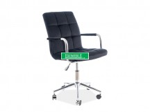 FOTEL OBROTOWY Q-022 VELVET CZARNY BLUVEL19