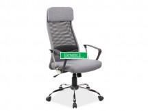 FOTEL OBROTOWY Q-345 SZARY