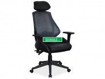 FOTEL OBROTOWY Q-406 CZARNY