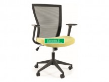 FOTEL OBROTOWY Q-328 CZARNY/ZIELONY