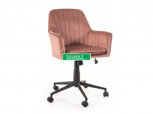 FOTEL OBROTOWY Q-886 VELVET ANTYCZNY RÓŻ BLUVEL 52