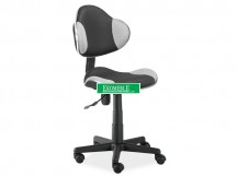 FOTEL OBROTOWY Q-G2 SZARO/CZARNY