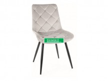 KRZESŁO RALPH VELVET CZARNY STELAŻ/J. SZARY BLUVEL 03