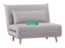 FOTEL SPIKE VELVET JASNY SZARY TAP. 197/BUK