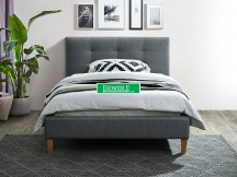 ŁÓŻKO TEXAS 120X200 KOLOR SZARY/DĄB TAP. 23