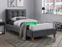 ŁÓŻKO TEXAS VELVET 90X200 KOLOR SZARY/DĄB BLUVEL 14