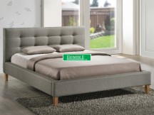 ŁÓŻKO TEXAS 160X200 KOLOR SZARY/DĄB TAP. 23