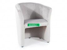 FOTEL TM-1 VELVET J. SZARY BLUVEL 03 / WENGE