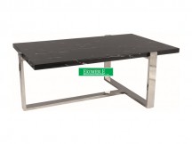 ŁAWA VELA A CZARNY MARMUR/SREBRNY 109X66