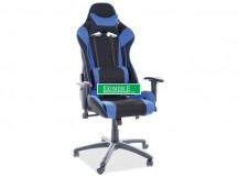 FOTEL OBROTOWY VIPER CZARNY/NIEBIESKI